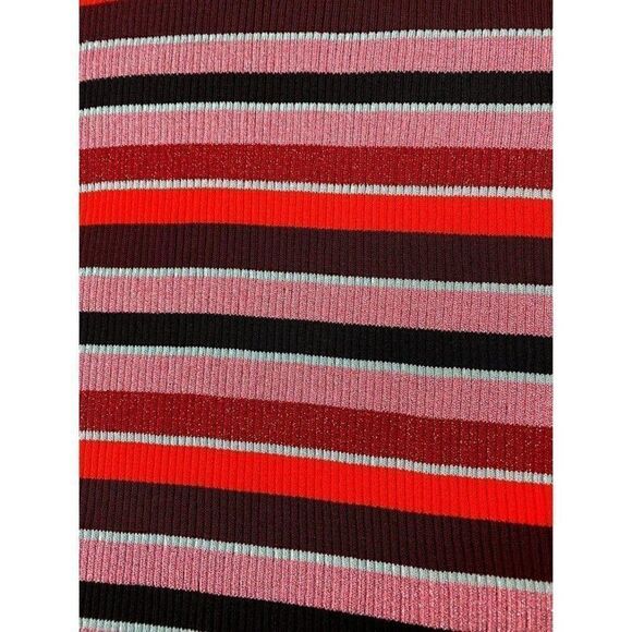 Bar III Dress Medium Metallic Striped Pink/Black - Picture 4 of 9